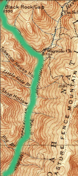 Moormans River area - 1931 University Quadrangle