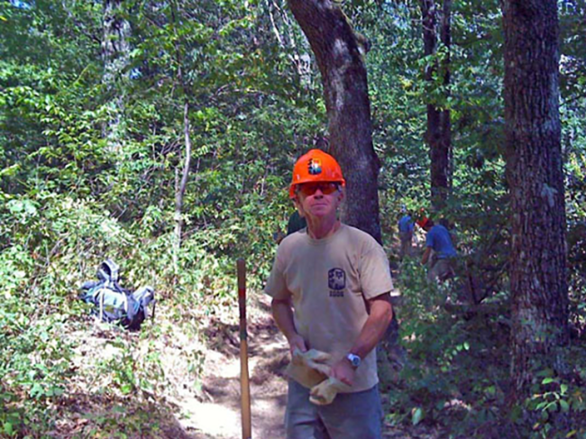 It's warm, he's sweating. Fun? Of course he's having fun!